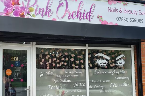 Pink Orchid Nails & Beauty Banner