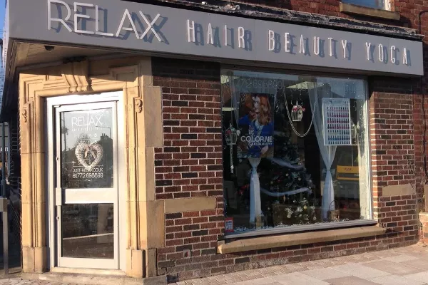 Relax Hair Beauty Yoga Banner