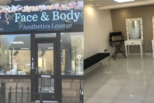 Face & Body Aesthetics Lounge Banner