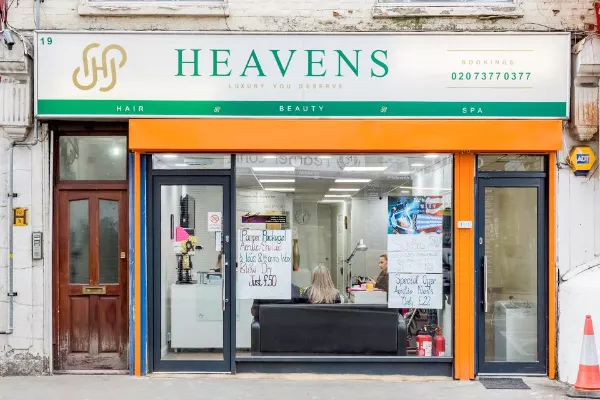 Heavens Salon - East London Banner