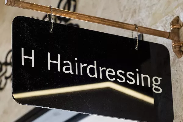 H Hairdressing First slide
